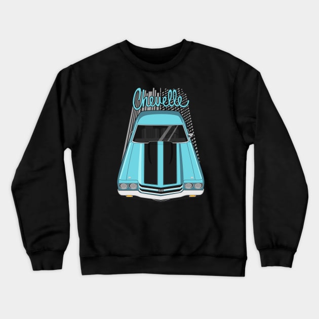 Chevrolet Chevelle SS 1970 - turquoise Crewneck Sweatshirt by V8social